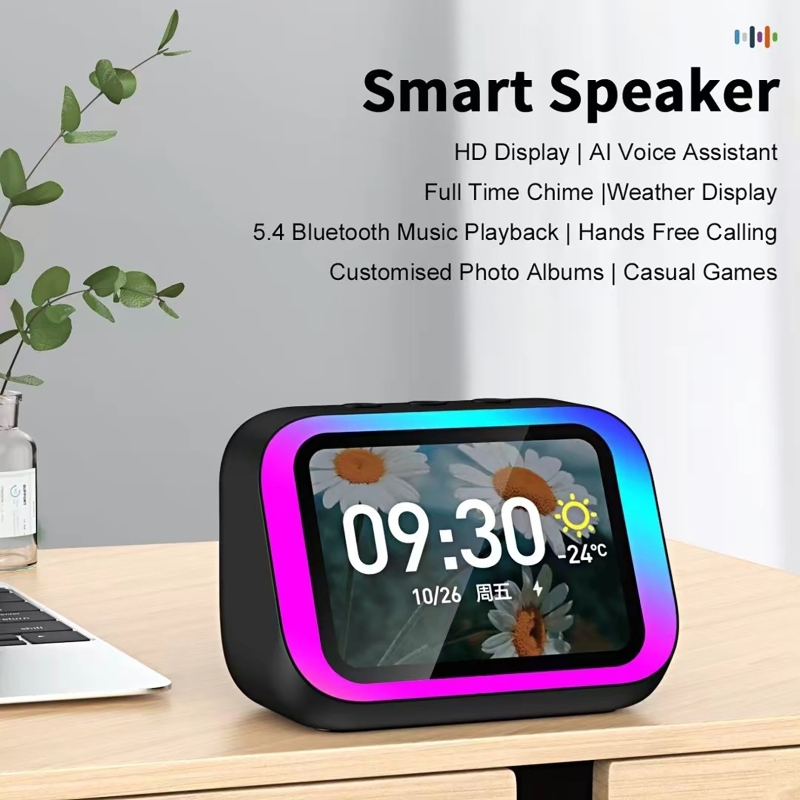 Portable Translator Device - AI Voice Assistant Bluetooth Speaker With