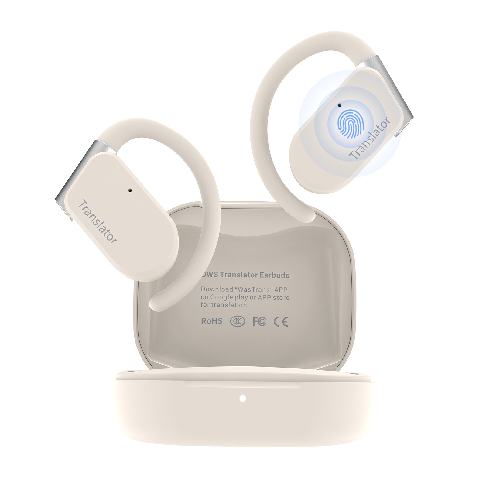Portable Translator Device - Wooask M9 Translator Earbuds,Two-Way Real Time