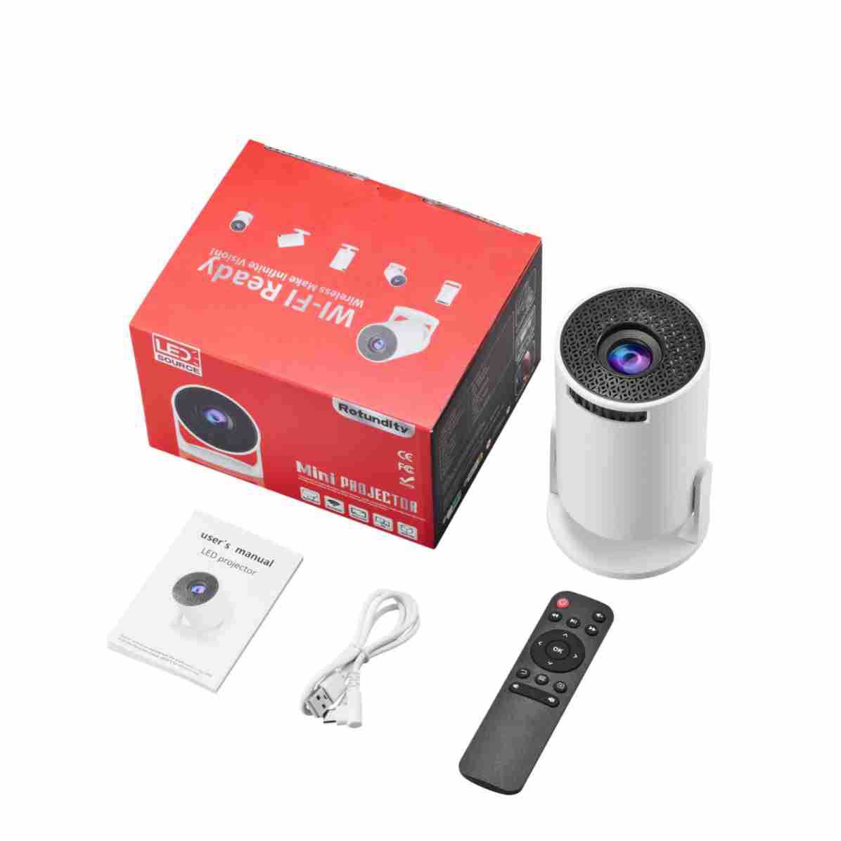 Mini Projector Portable - NEW Wifi HY300mini 2026 4K Smart