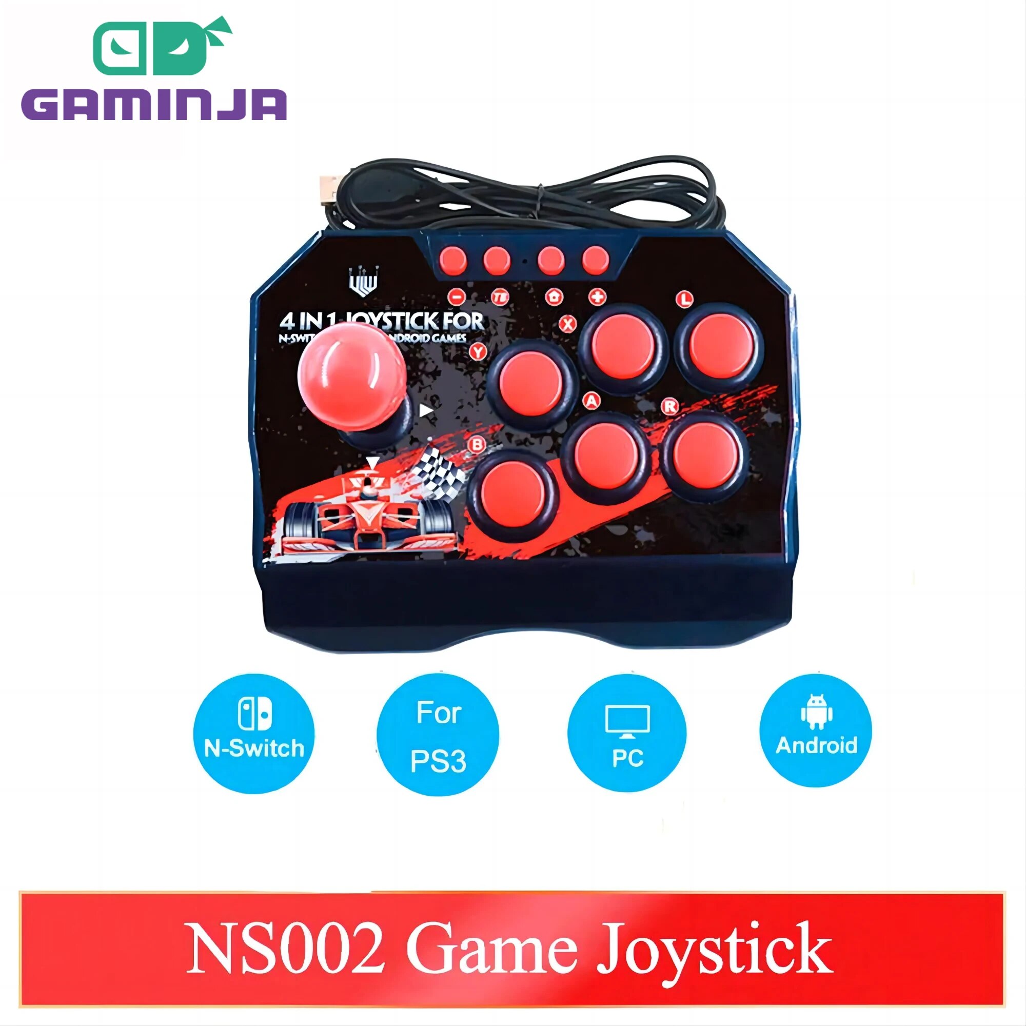 Retro Game Controller Usb - GAMINJA NS002 4 In 1 Retro
