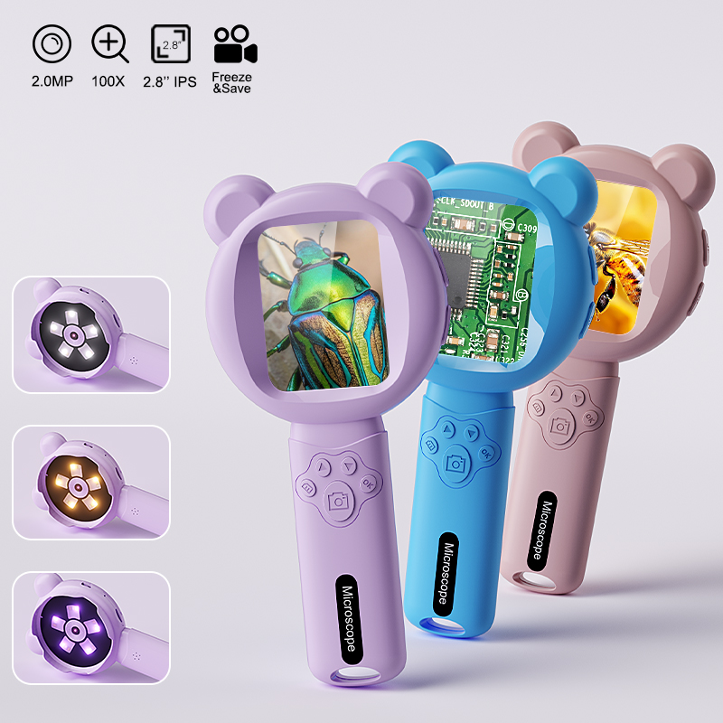 Digital Magnifier Reading - Kids Digital Magnifier 2.8’’ Screen Portable