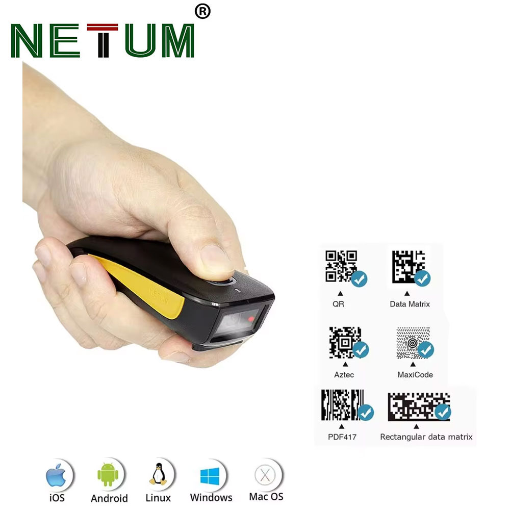 NETUM C750 Bluetooth 2D Barcod - đánh giá và giá Barcode Scanner Wireless