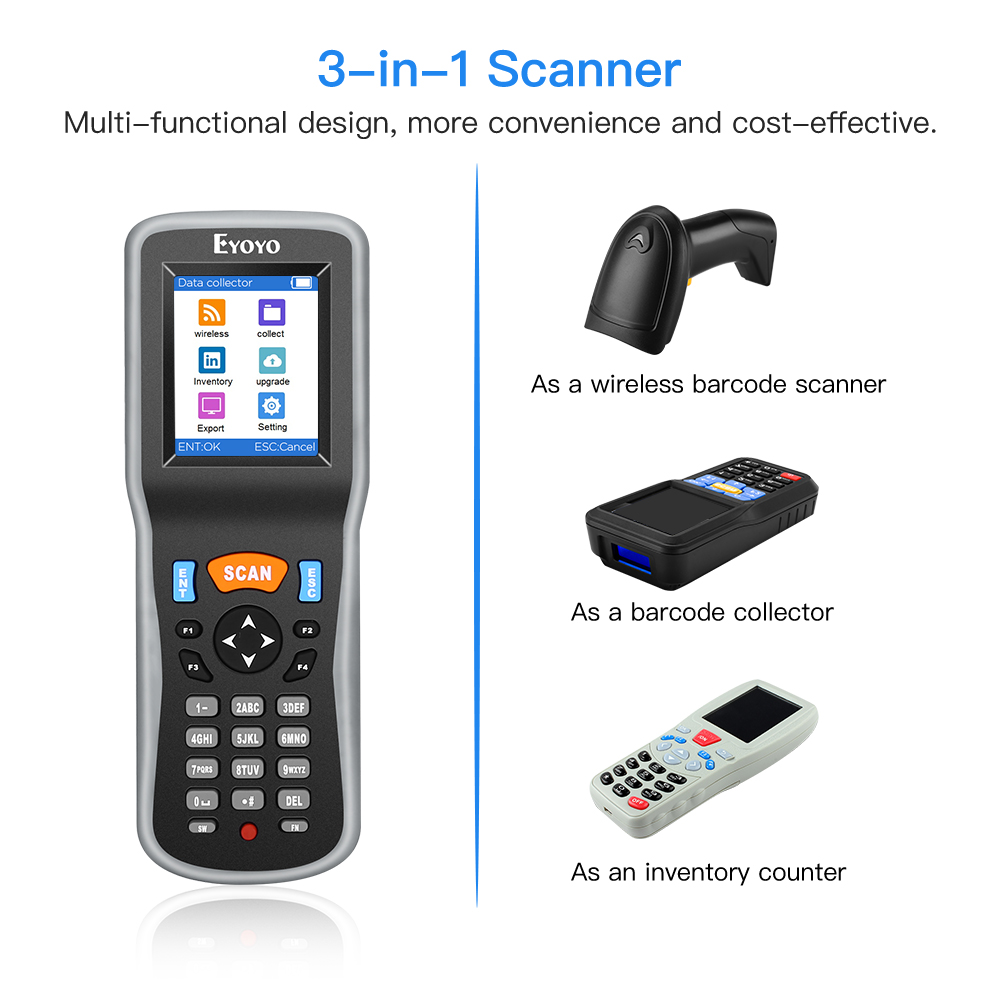 Eyoyo 1D Wireless Barcode Scan - đánh giá và giá Barcode Scanner Wireless