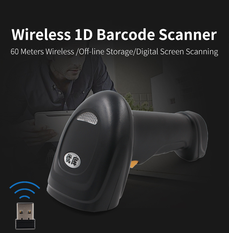 Laser 1D Cordless Bar Code Sca - đánh giá và giá Barcode Scanner Wireless