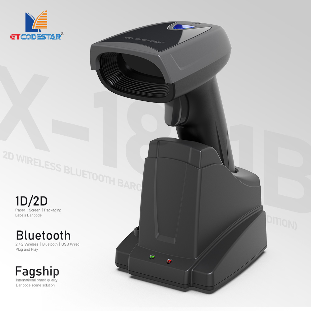 GTCODESTAR X-1801B Qr 1D 2D Ba - đánh giá và giá Barcode Scanner Wireless