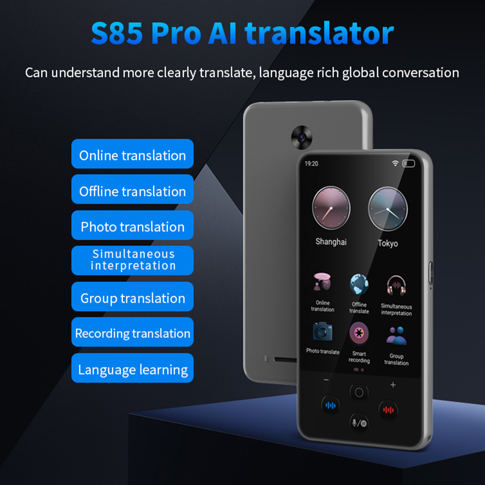 S85 pro Language Translator De - đánh giá và giá Portable Translator Device