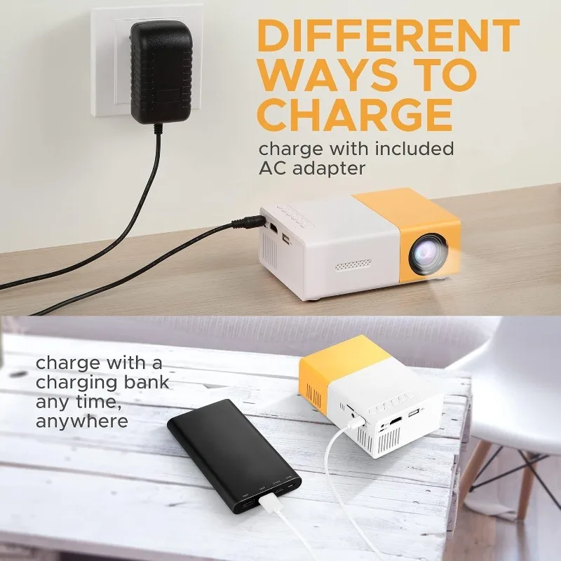 110V-220V Portable TV Projecto - đánh giá và giá Mini Projector Portable