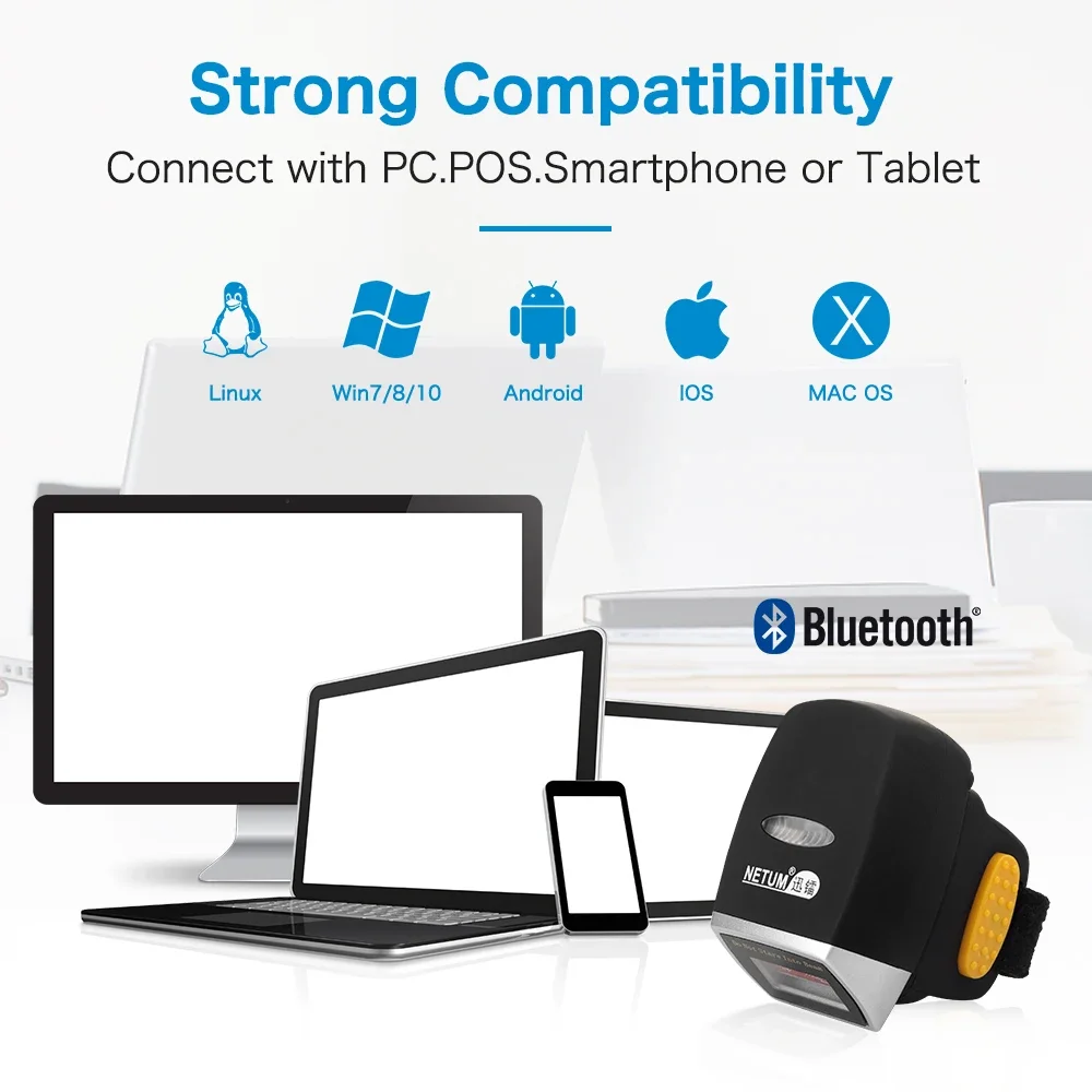 NEW Netum Mini Finger Ring Bar - đánh giá và giá Barcode Scanner Wireless