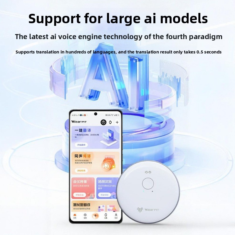 Smart Magnetic Back Clip AI Tr - đánh giá và giá Portable Translator Device