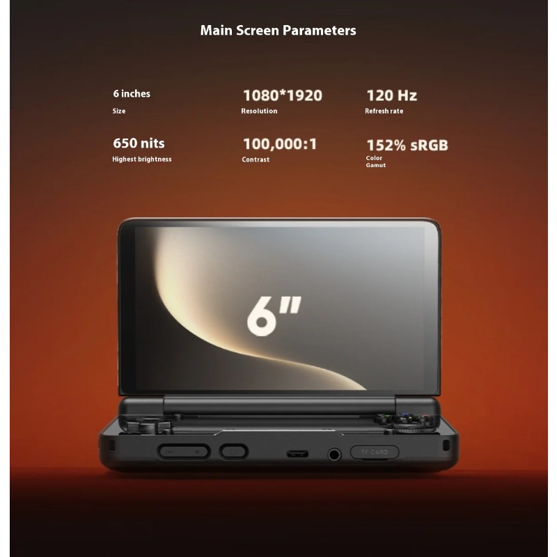 6inch 1080P 120Hz AMOLED Scree - đánh giá và giá Handheld Game Console