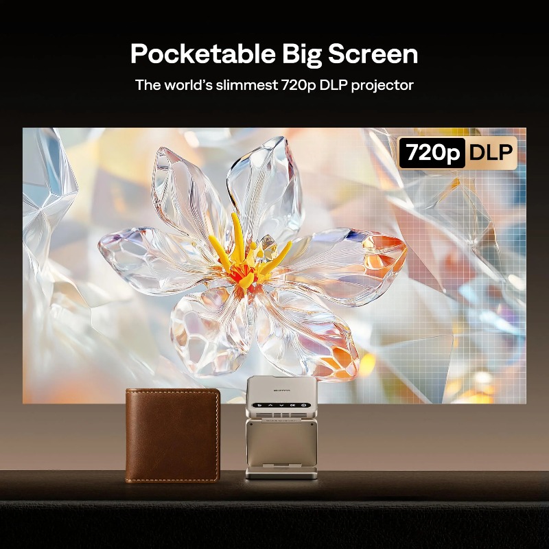 Yinzam ZIP Gold Tri-Fold Porta - đánh giá và giá Mini Projector Portable