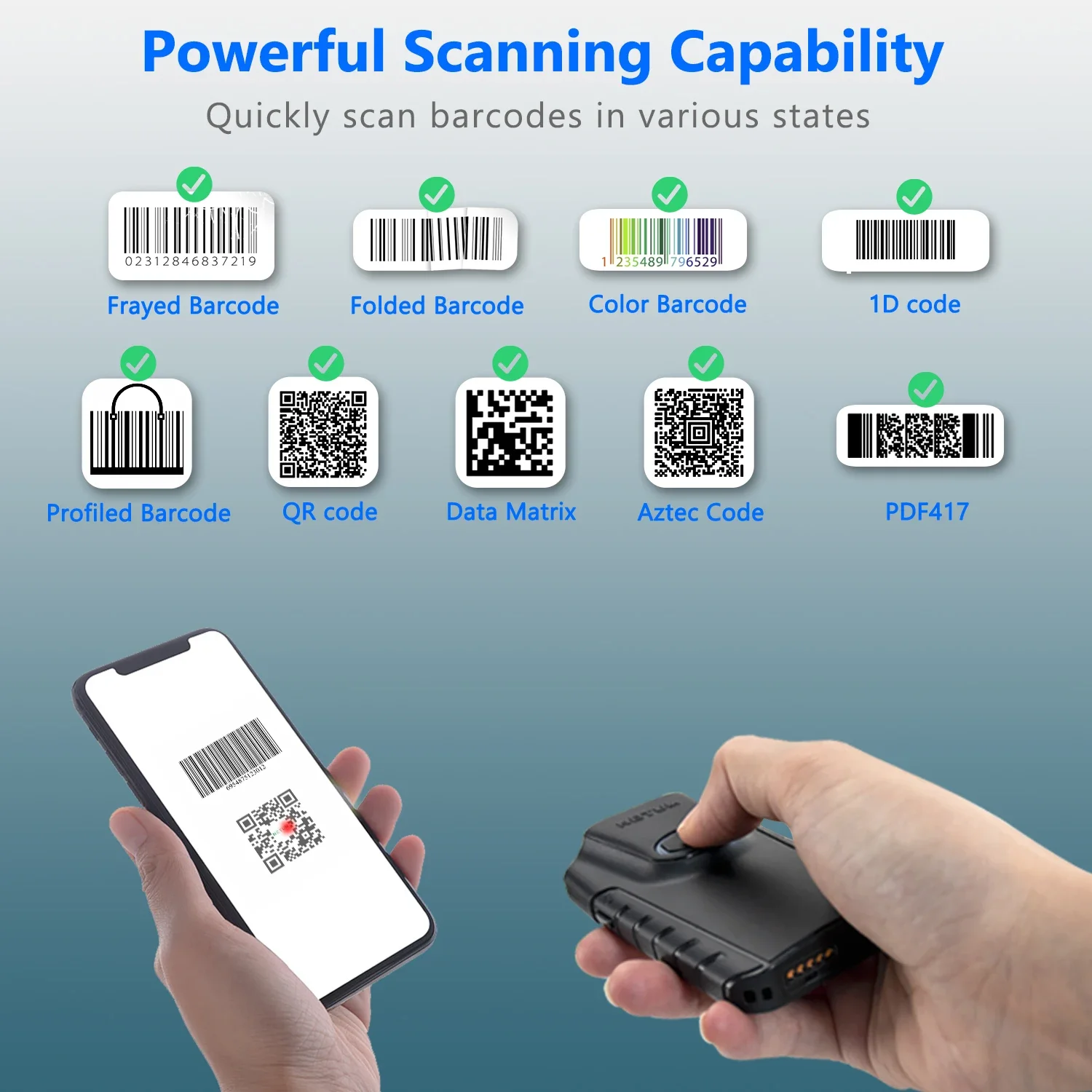 Netum E800 QR Code Reader Phon - đánh giá và giá Barcode Scanner Wireless