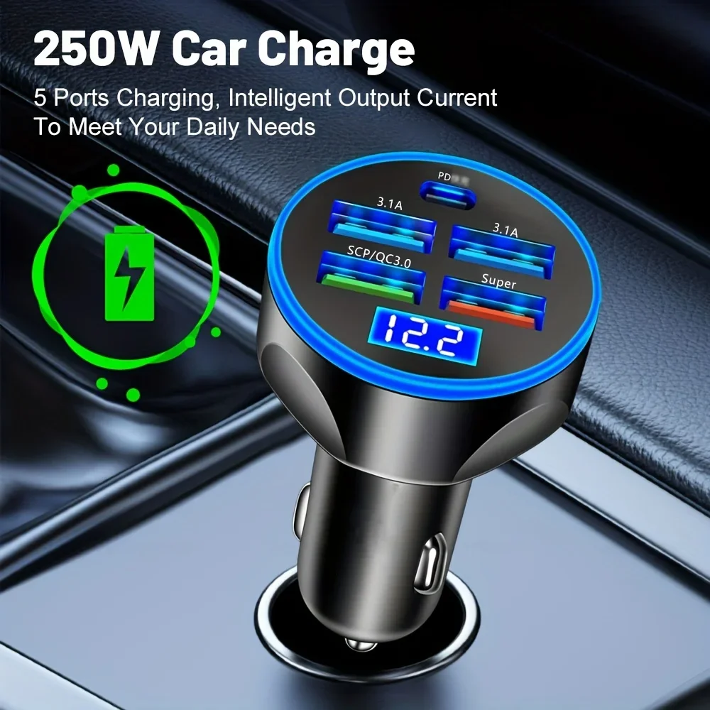 250W Super Fast Charging Car C - đánh giá và giá Election Electronics & Gadgets Store Woocommerce Theme